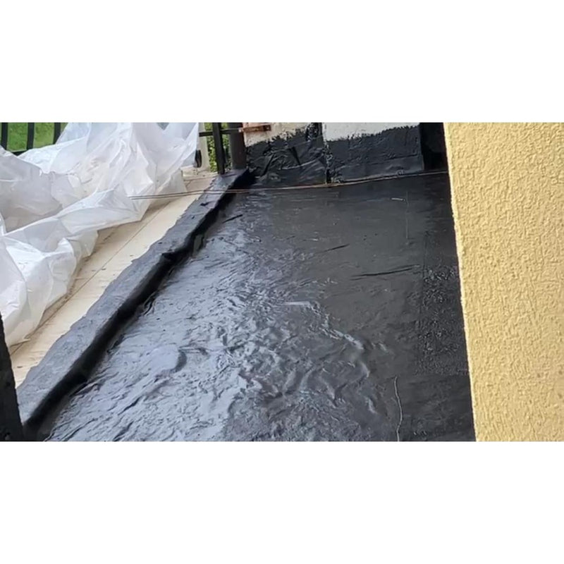 Guaina liquida impermeabilizzante grigio extra per cemento, intonaco e coperture bituminose