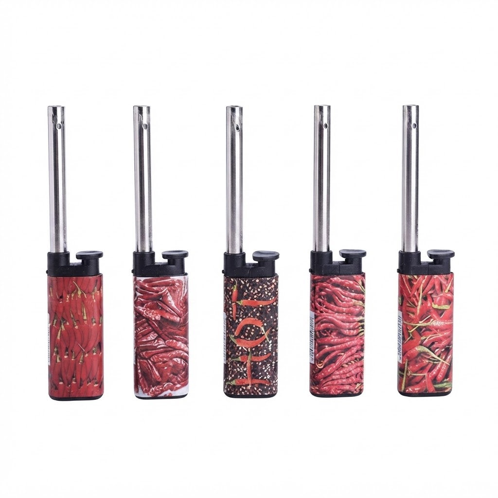 Accendigas a fiamma Pepper per accendere barbecue fornelli a gas a colori assortiti