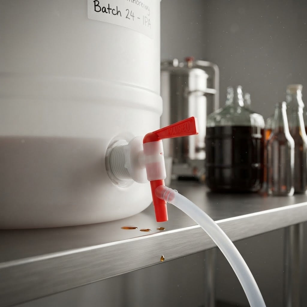 Rubinetto in plastica per fusto taniche birra vino olio 3/4 maschio alimentare