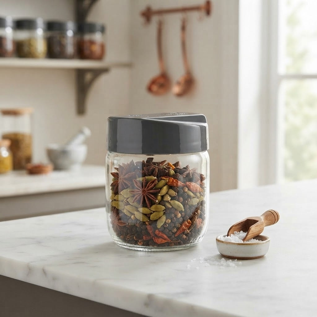 Barattolo in vetro con tappo per alimenti e conserve cibo boccacci