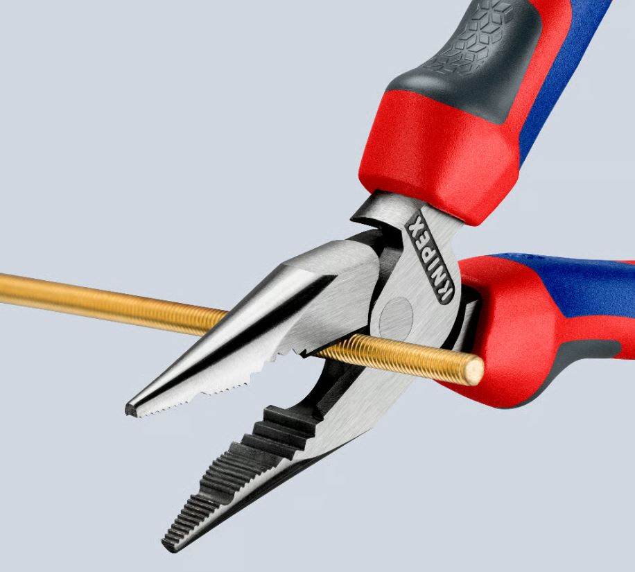 Pinza universale "Knipex" in acciaio con manici rivestiti in materiale bicomponente