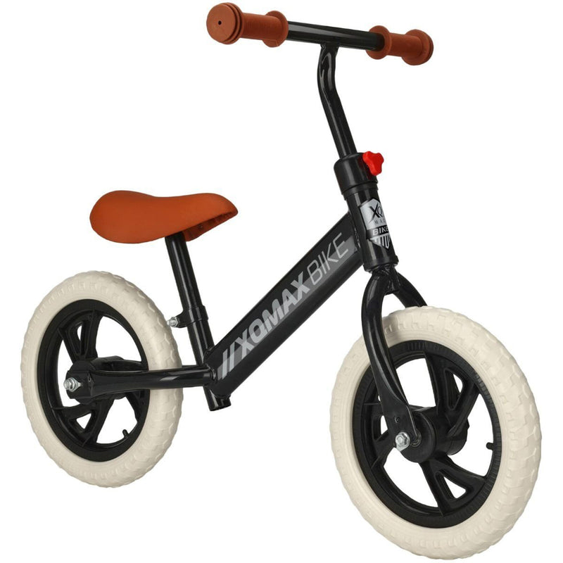 Bicicletta XQMAX per bambini, per equilibrio, senza pedali, nero