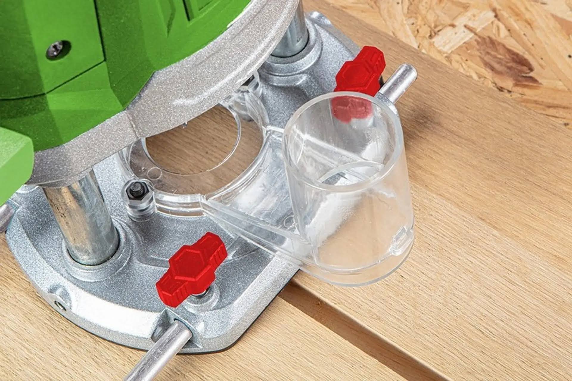 Fresatrice verticale con impugnatura ergonomica antiscivolo e base in alluminio