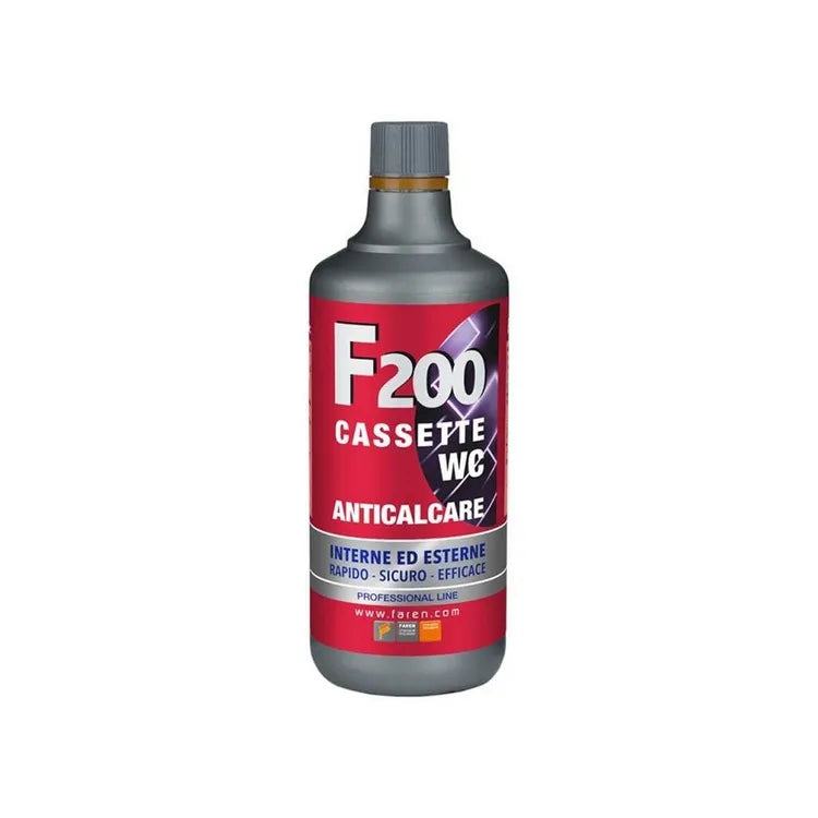Anticalcare concentrato "F200" indicato per cassette wc, da 1 litro