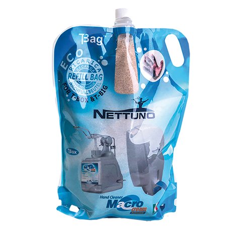 Ricarica lava mani in crema "Tbag" realizzato con microsfere naturali da 3000 ml