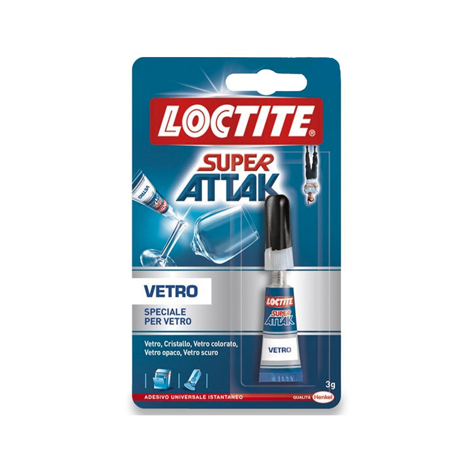 Super attack colla liquida facile da applicare speciale per vetro 3 gr