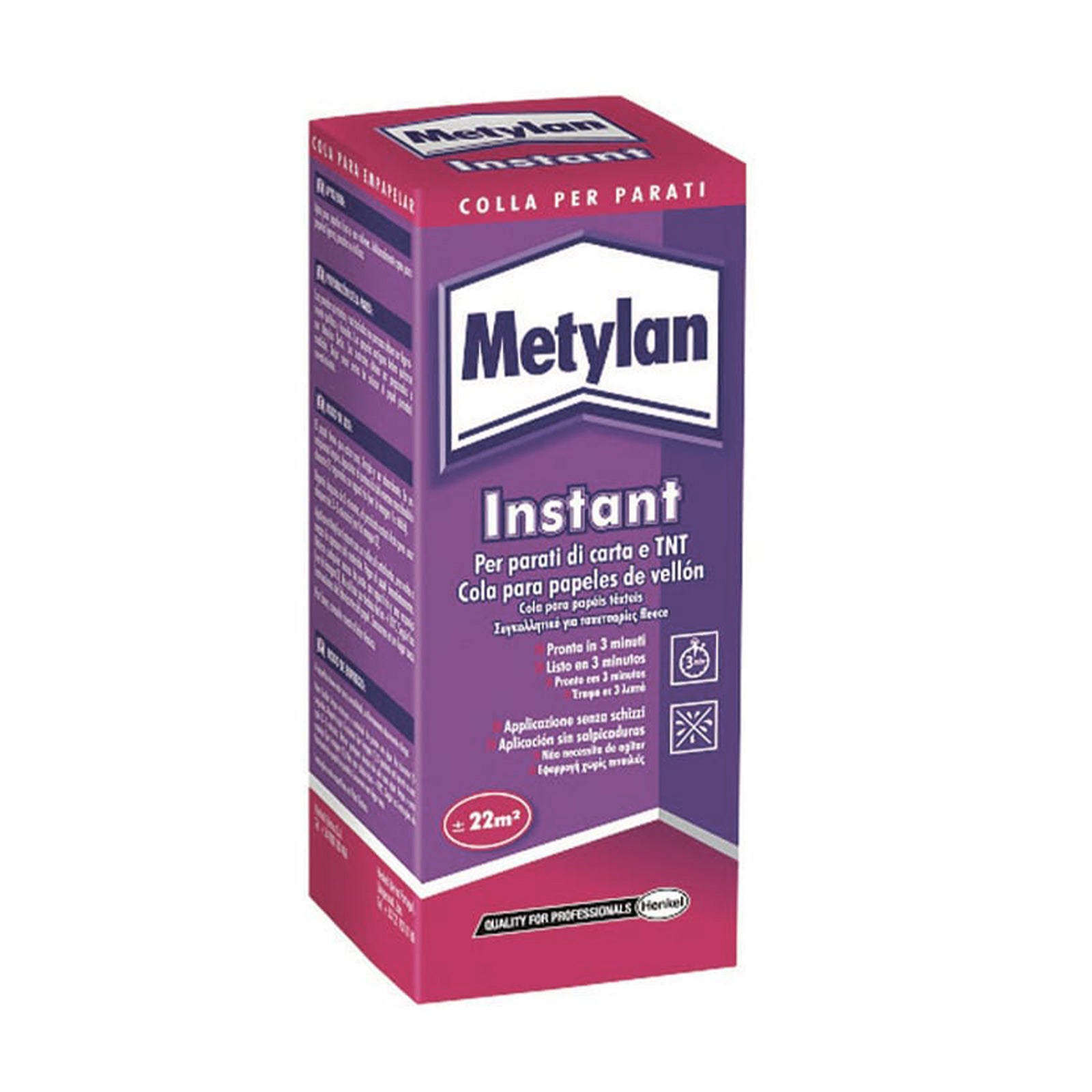 Colla "Metylan Instant" adesivo in polvere per parati in carta 180 gr