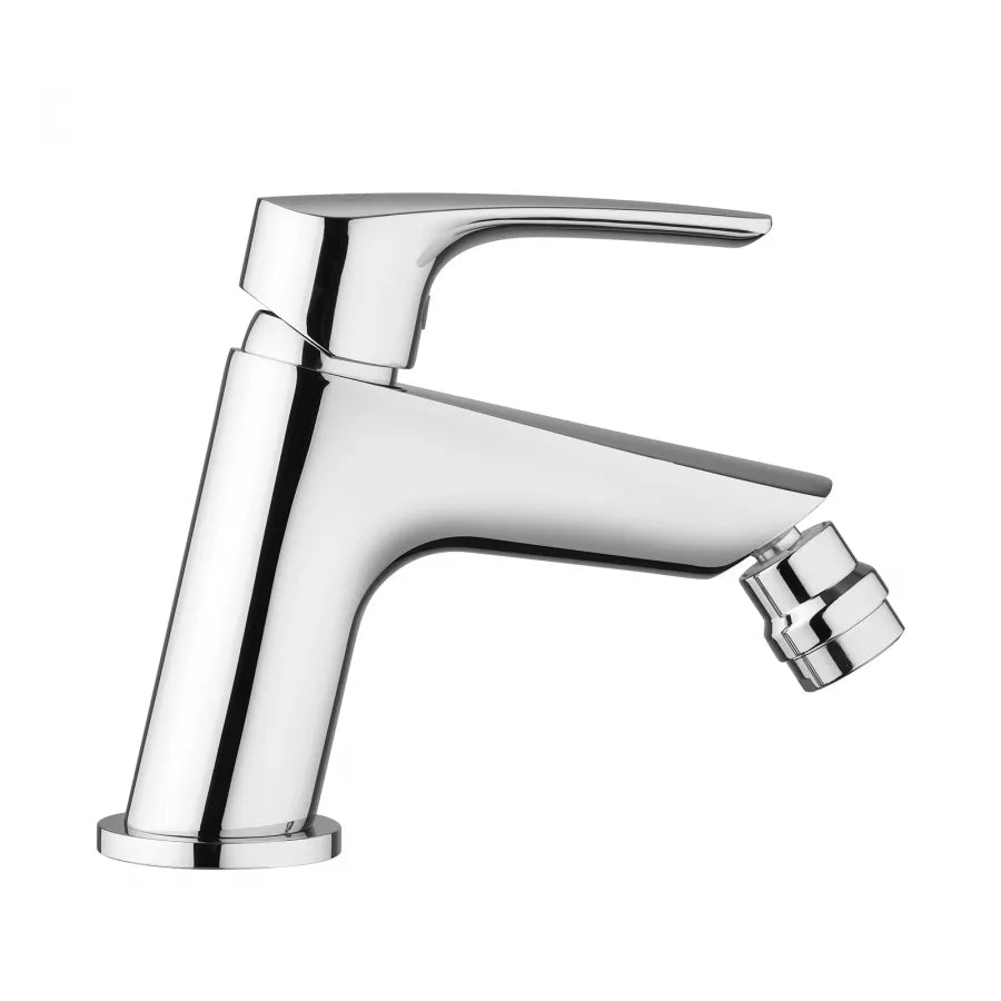 Miscelatore monocomando per bidet "lucente" senza piletta di scarico