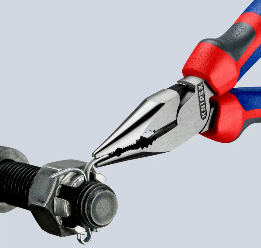 Pinza universale "Knipex" in acciaio con manici rivestiti in materiale bicomponente