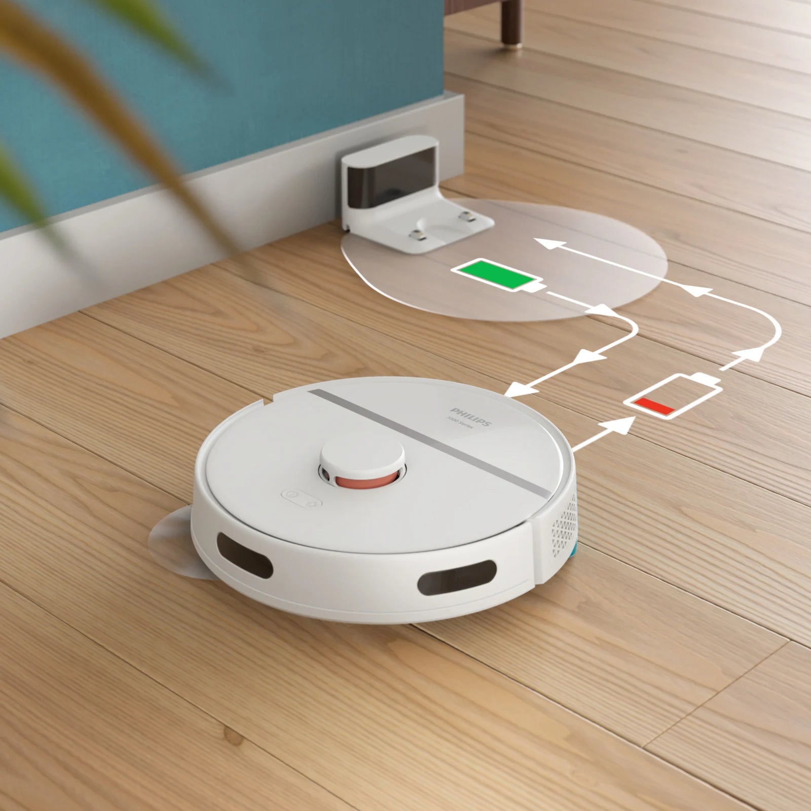 Robot "Scrappi" Aspirapolvere 3 in 1, cattura polvere, sporco e lava efficacemente