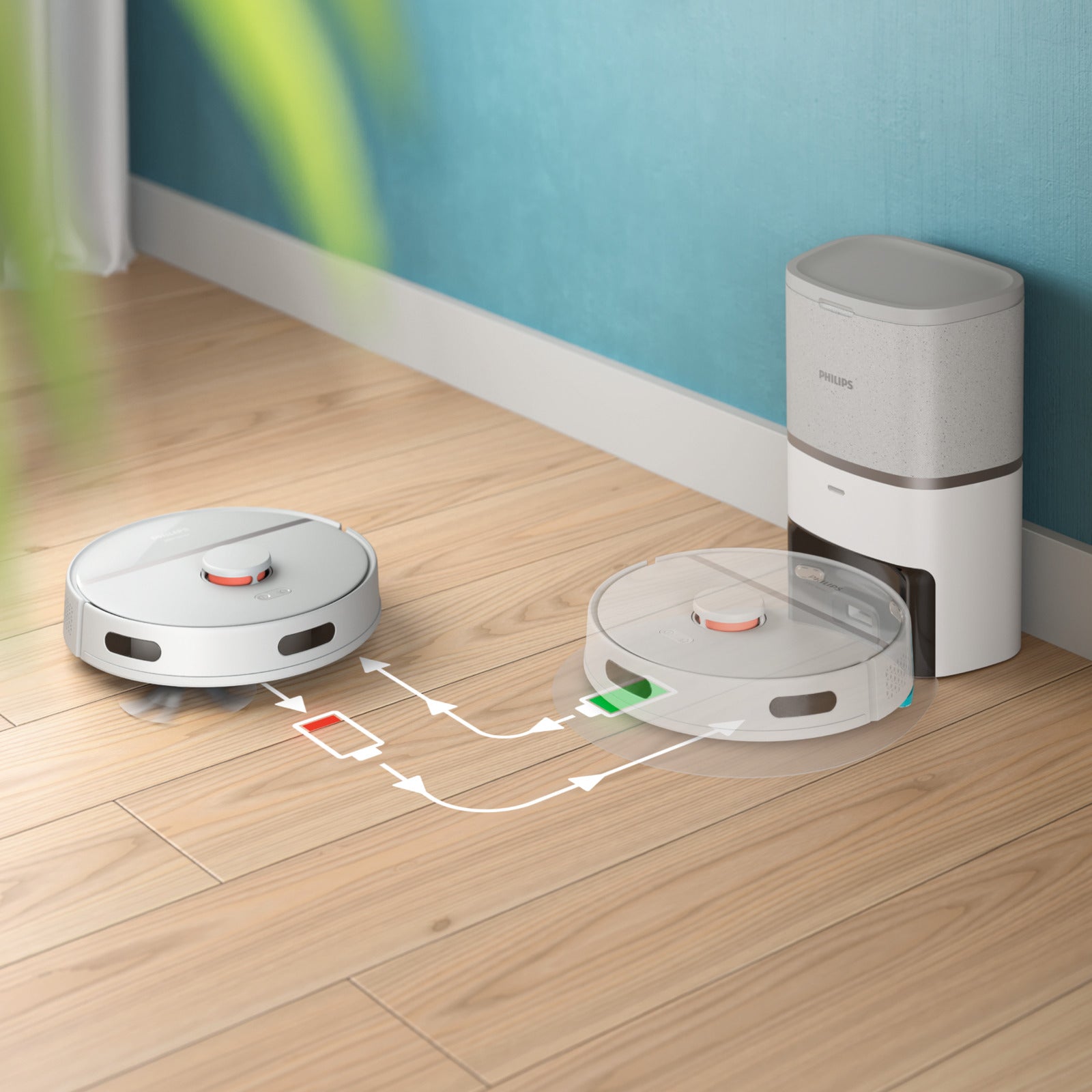 Robot "Scrappi" Aspirapolvere 3 in 1, cattura polvere, sporco e lava efficacemente