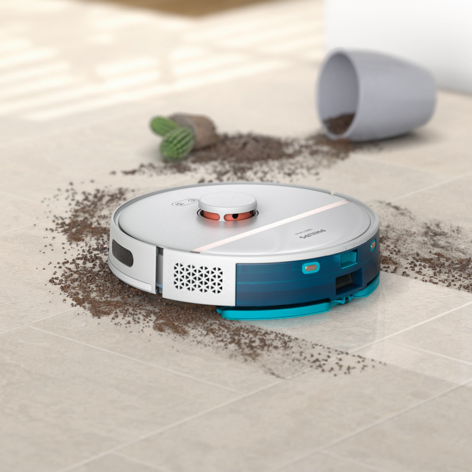 Robot "Scrappi" Aspirapolvere 3 in 1, cattura polvere, sporco e lava efficacemente