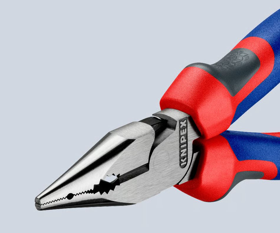 Pinza universale "Knipex" in acciaio con manici rivestiti in materiale bicomponente