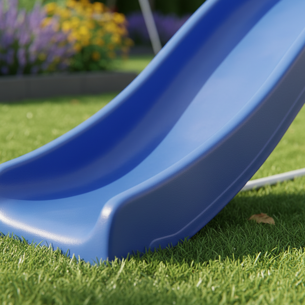 Scivolo "Young" per bambini a onda gioco da giardino e veranda 190 x h 103 cm.