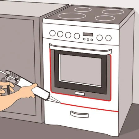 Silicone acetico "SNH" per alte temperature igroindurente privo di solventi 310 ml