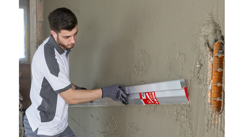 Stadia a trapezio per muratore realizzata in alluminio