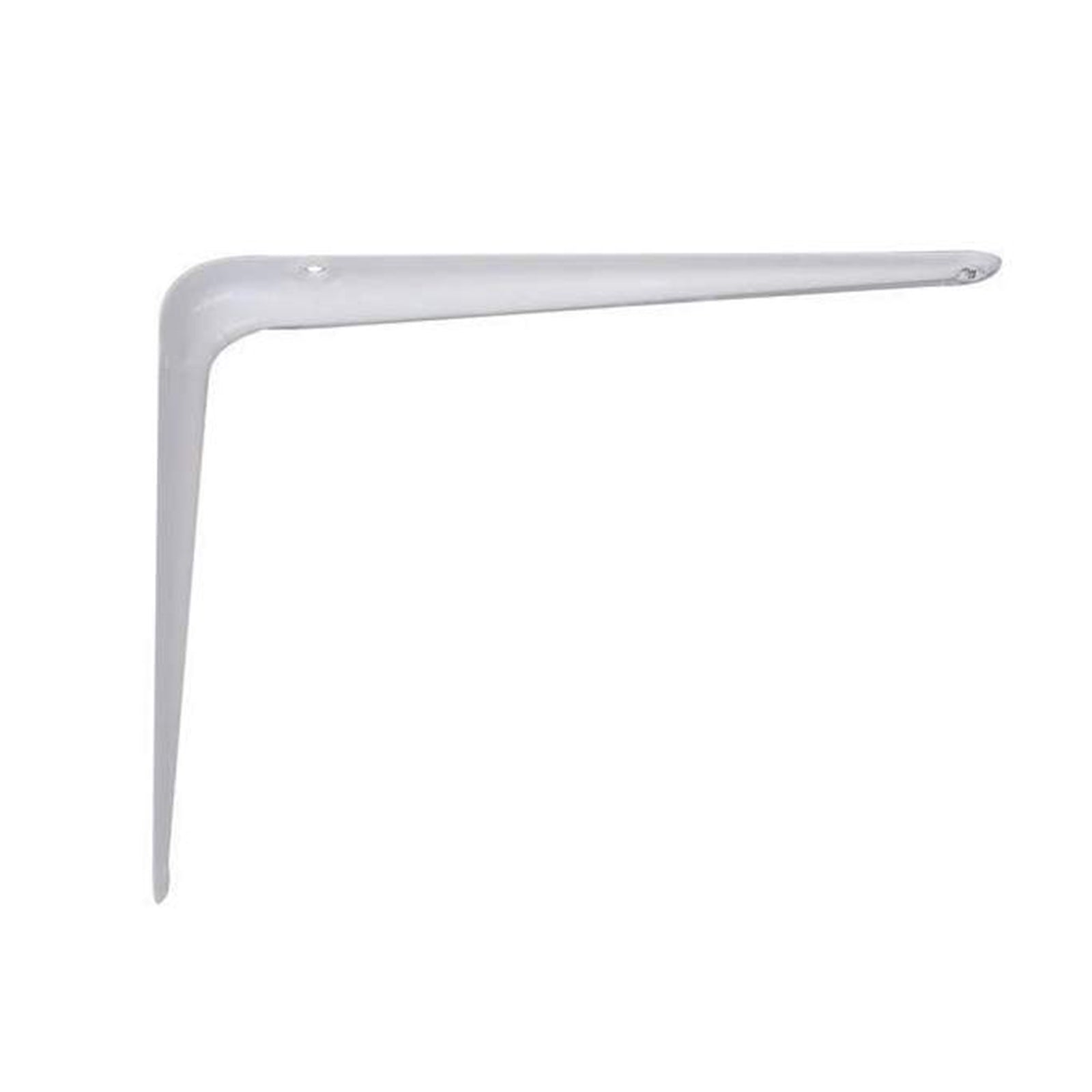 Reggi mensola "Nervata" in acciaio verniciato per mensole da parete, confezione da 20 pz