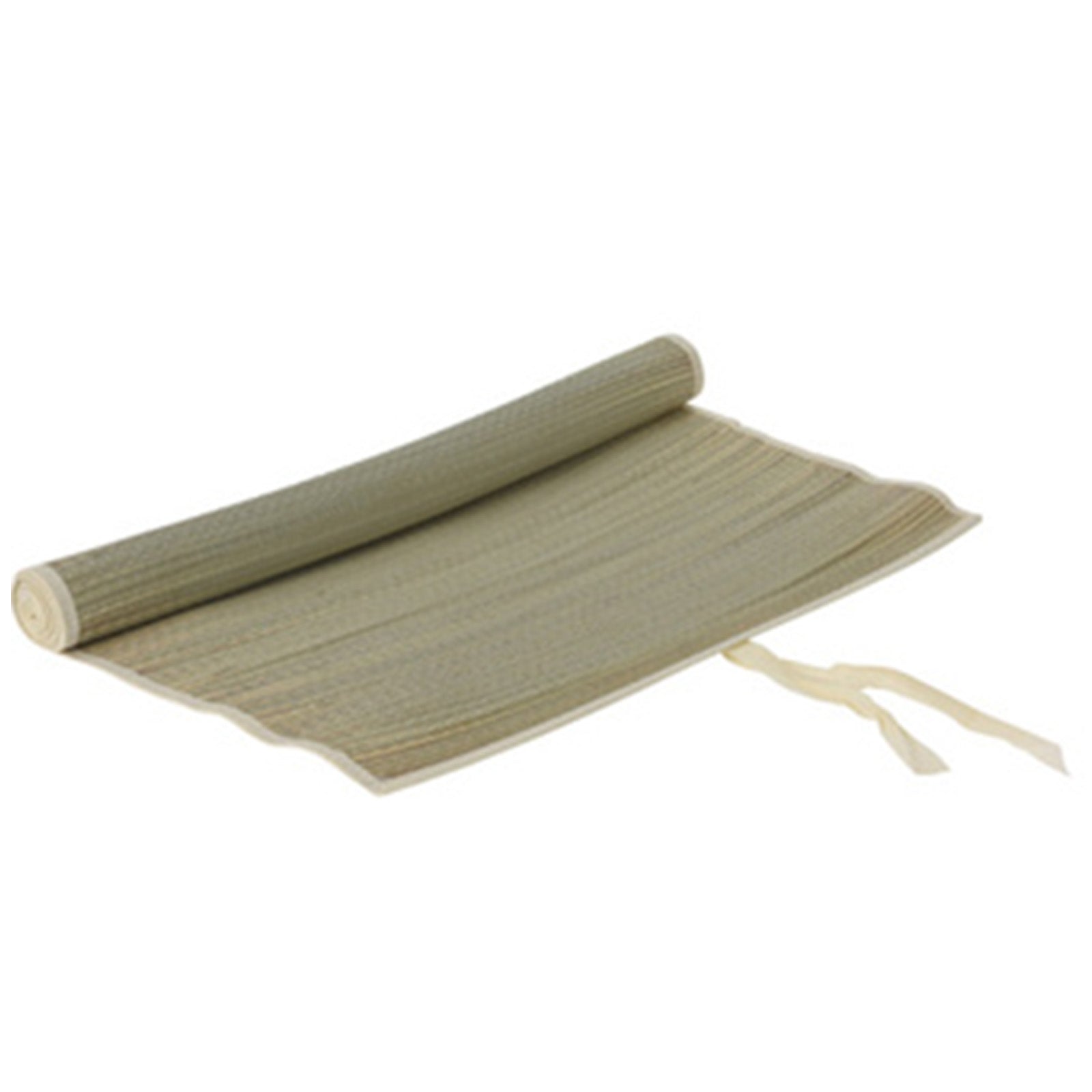 Stuoia da spiaggia e campeggio in paglia richiudibile con laccetto 180 x 60 cm