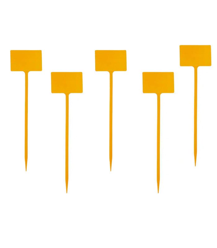 Supporto con targhetta per piante in metallo per etichettare, confezione da 5 pezzi