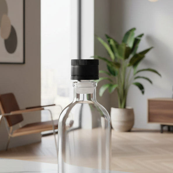 Tappi a vite in PVC con versatore salva goccia per bottiglie in vetro 100 pezzi