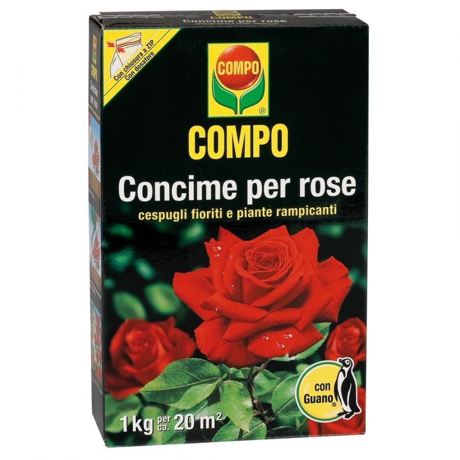 Concime Granulare per Rose e Gelsomini con Guano di Pinguino a lenta cessione 850 gr
