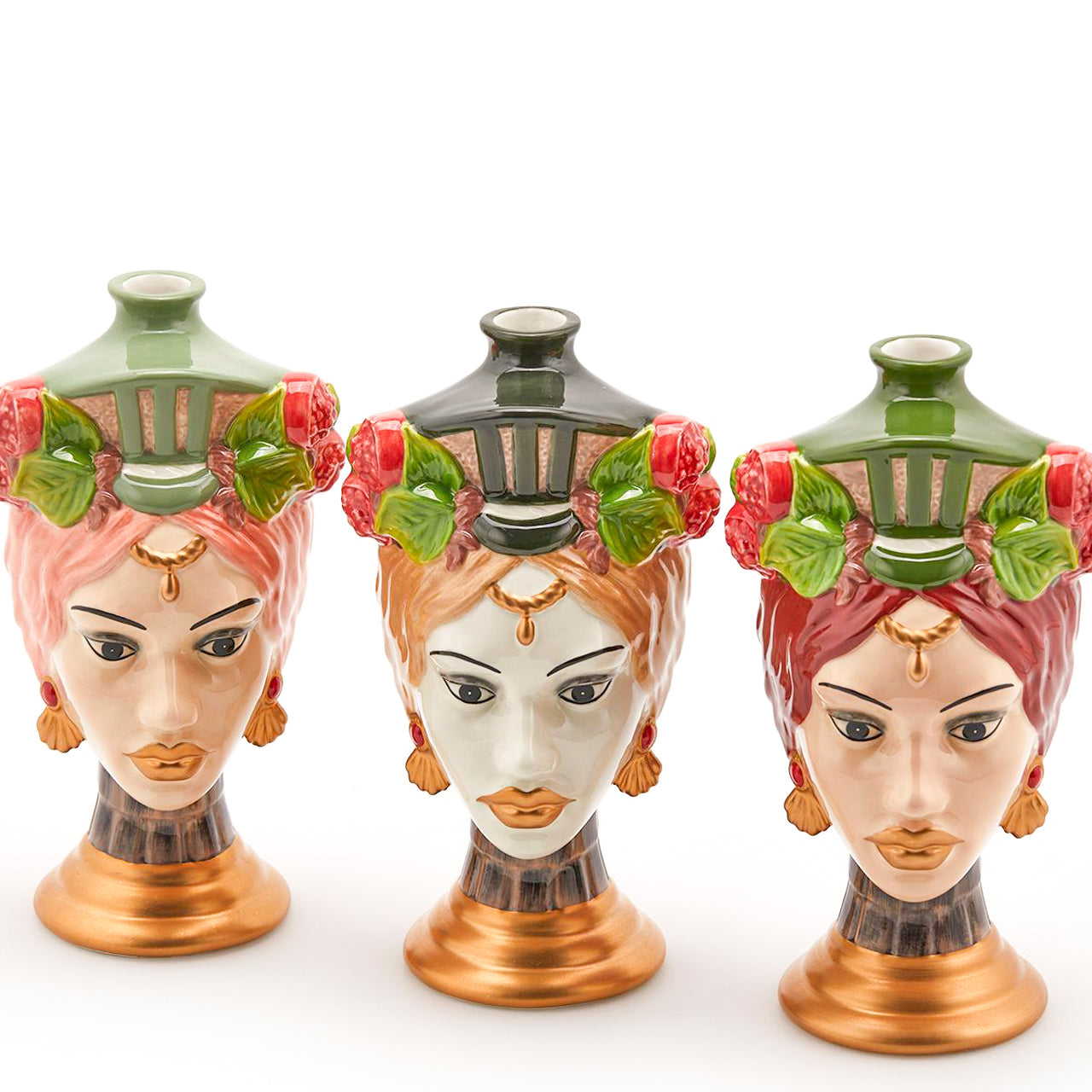 Profumatore per ambienti testa di Caltagirone "Sicily" diffusore di oli essenziali e fragranze