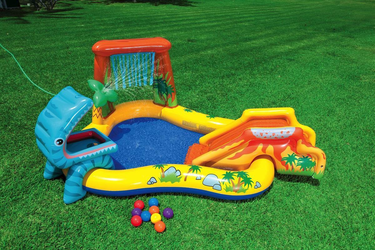 Piscina gonfiabile da balcone e giardino dinosauro per bambini 249 cm
