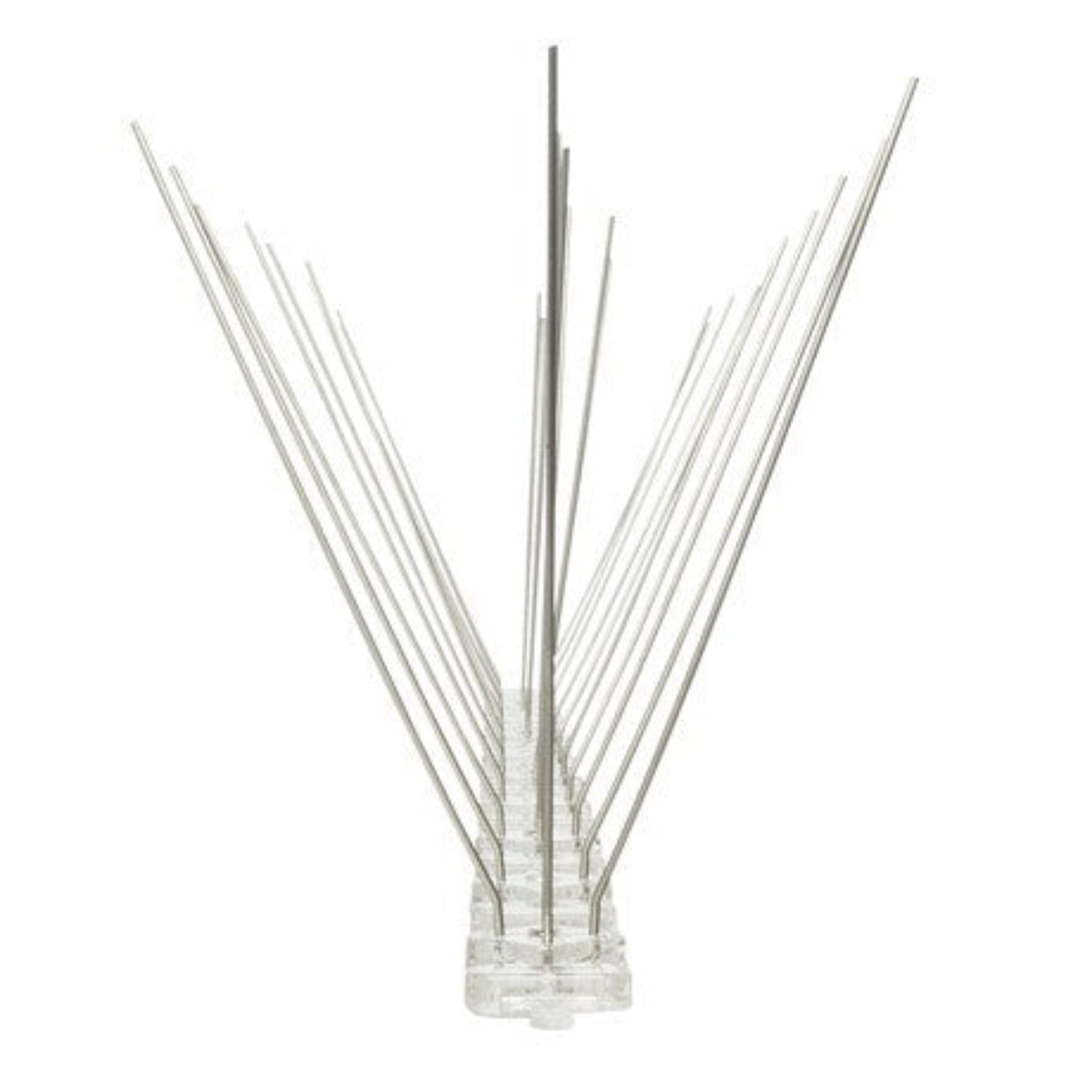 Dissuasore per Piccioni e Uccelli in acciaio inox con base in Policarbonato da muro