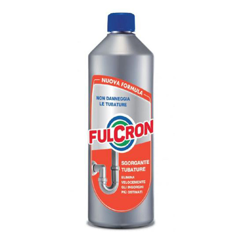 Disgorgante "Fulcron" sgorgante liquido per tubature acido stura lavandini Lt 1