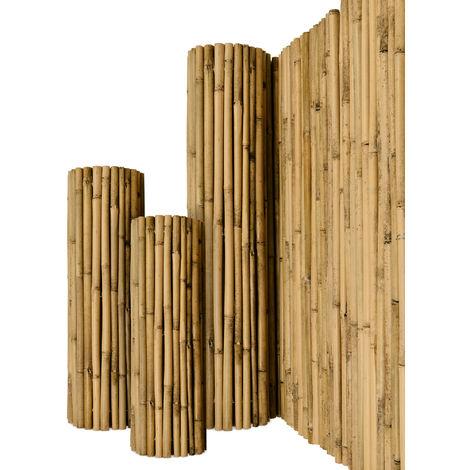 Arella in canne di bamboo naturale Ø 10 mm, stuoia ombreggiante per recinzioni