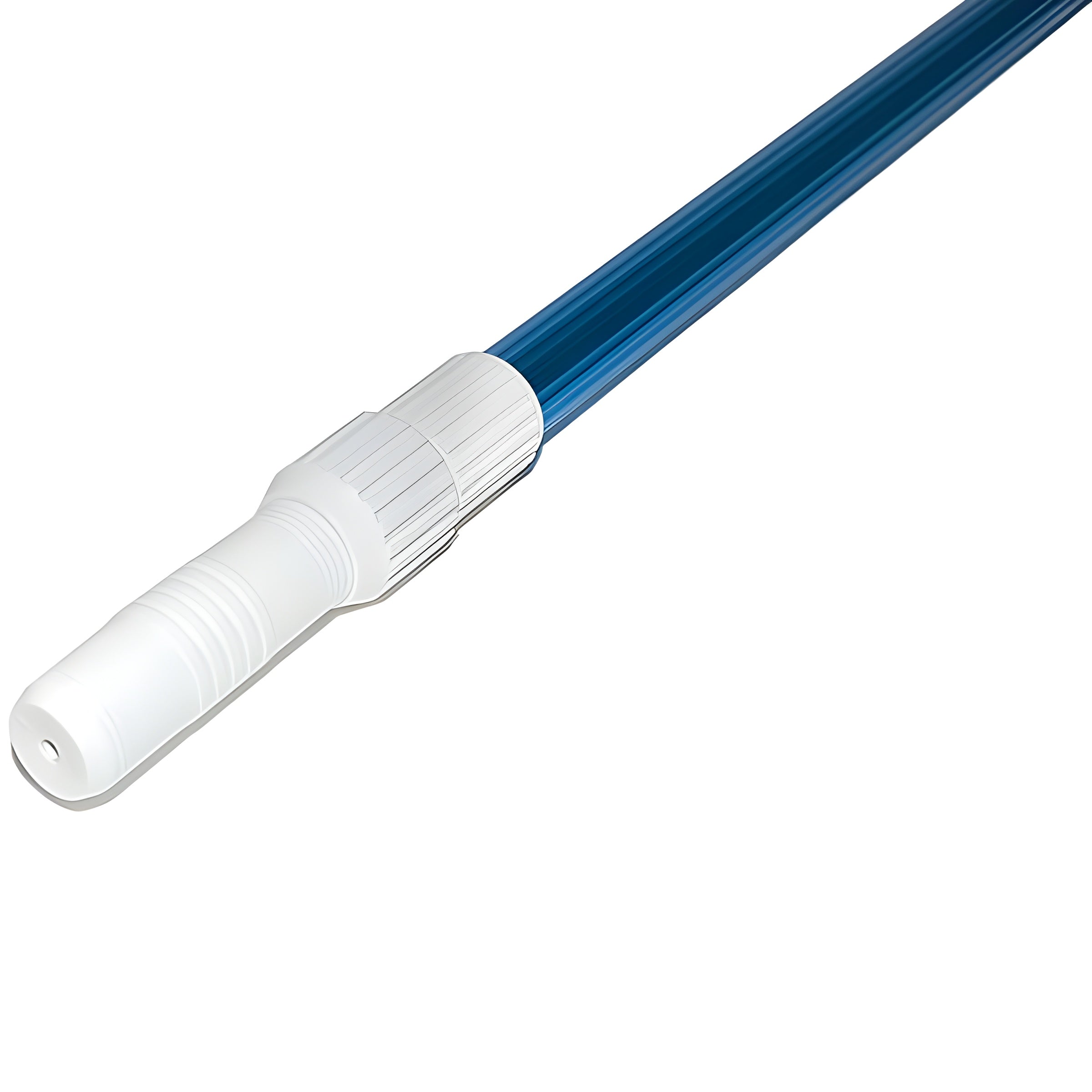 Asta telescopica in alluminio per piscina manico universale retino, spazzola ed aspirafango