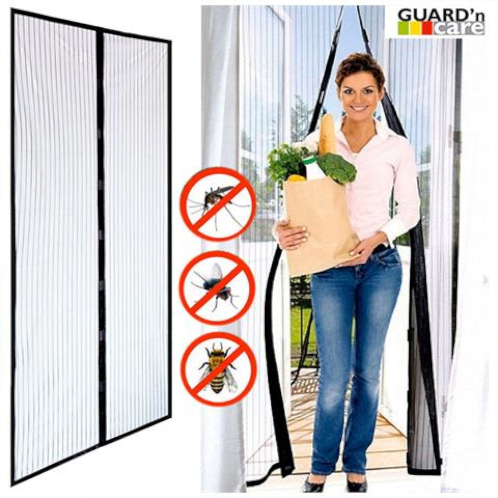 Zanzariera magnetica in poliestere per porta