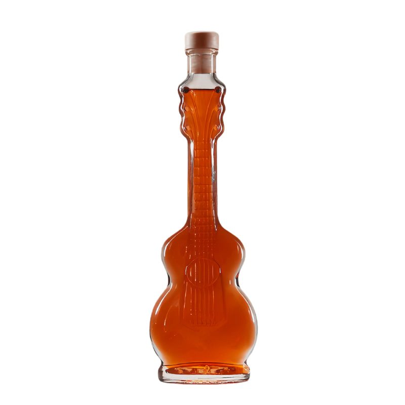 Bottiglia in vetro per distillati e liquori "Chitarra" capacità da 200 mL