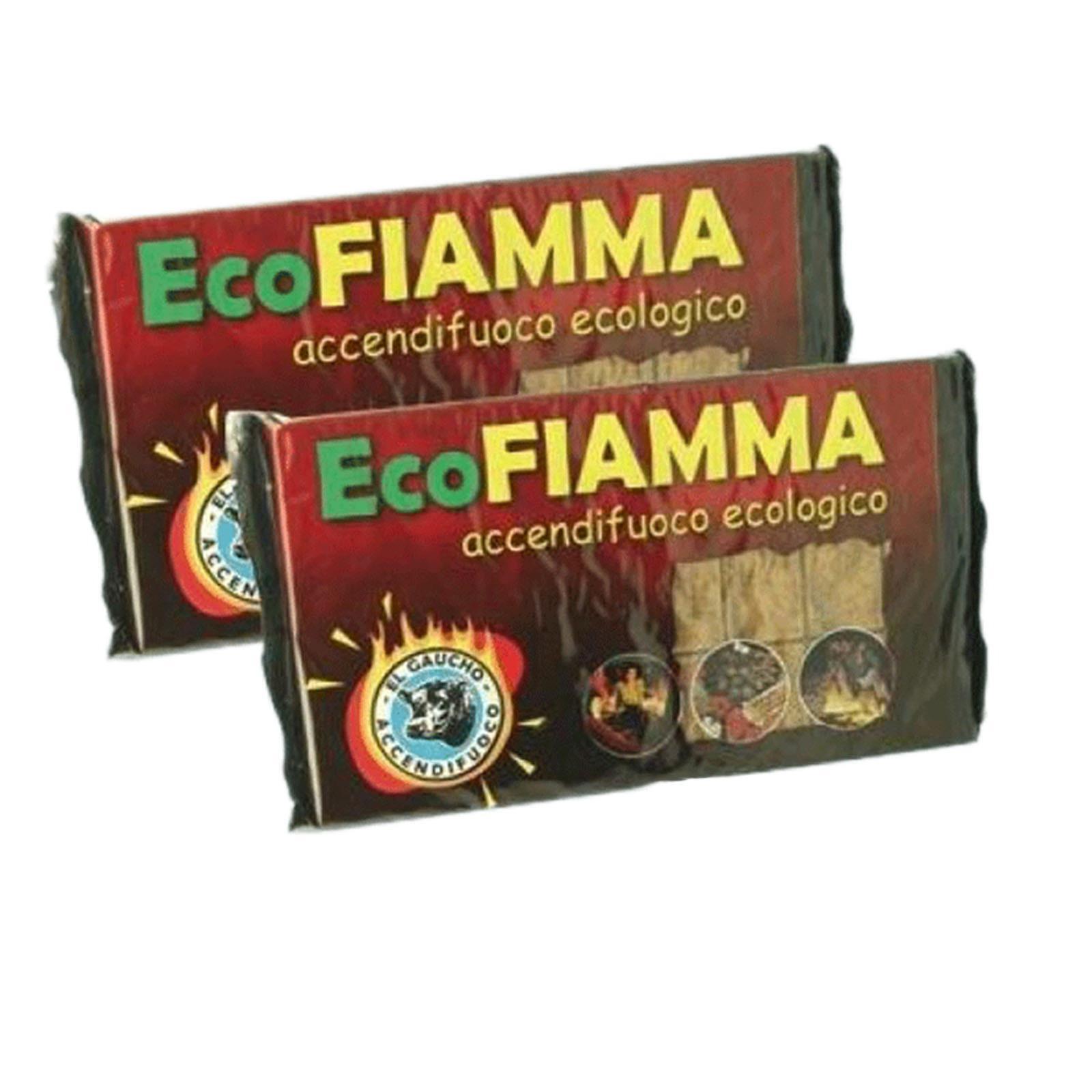 PZ 28 ACCENDIFUOCO DIAVOLINA ECOFIAMMA CONFEZIONI DA 24 CUBETTI ECOLOGICHE BIO