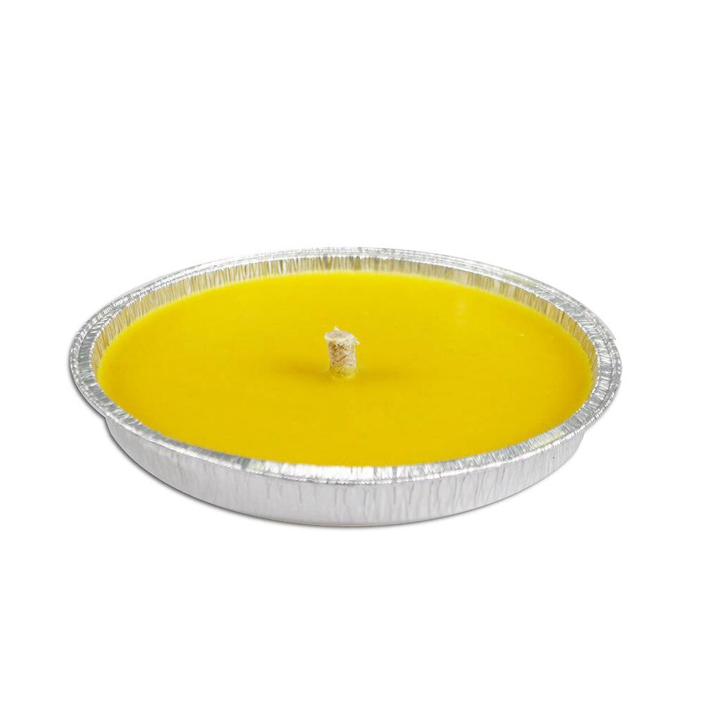 Ceri alla citronella con vaso in stagnola di alluminio segna passi per matrimoni ed eventi Ø 17 cm