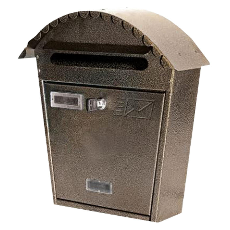 Cassetta postale Bronzo verniciata a polvere h 37 cm montaggio a