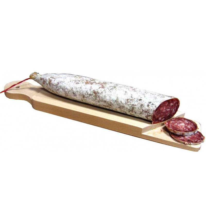 Tagliere per salame in legno di faggio alimentare 37 x 5 cm