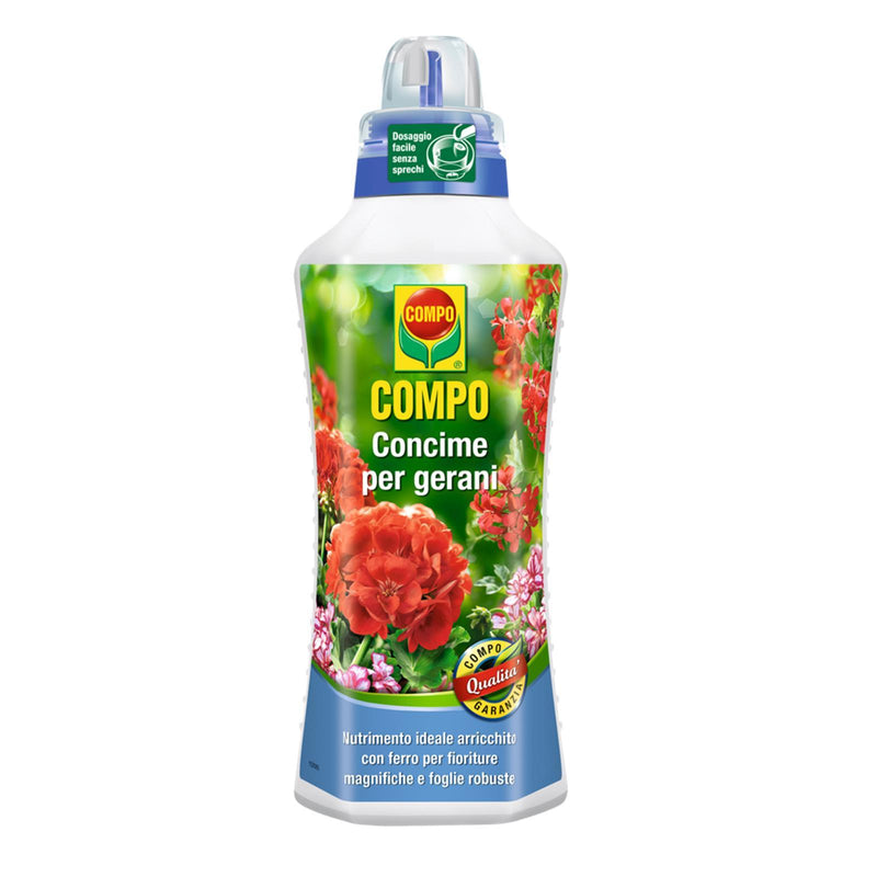 Concime liquido per piante e giardini fertilizzante compo (concime per gerani 1.3 lt)