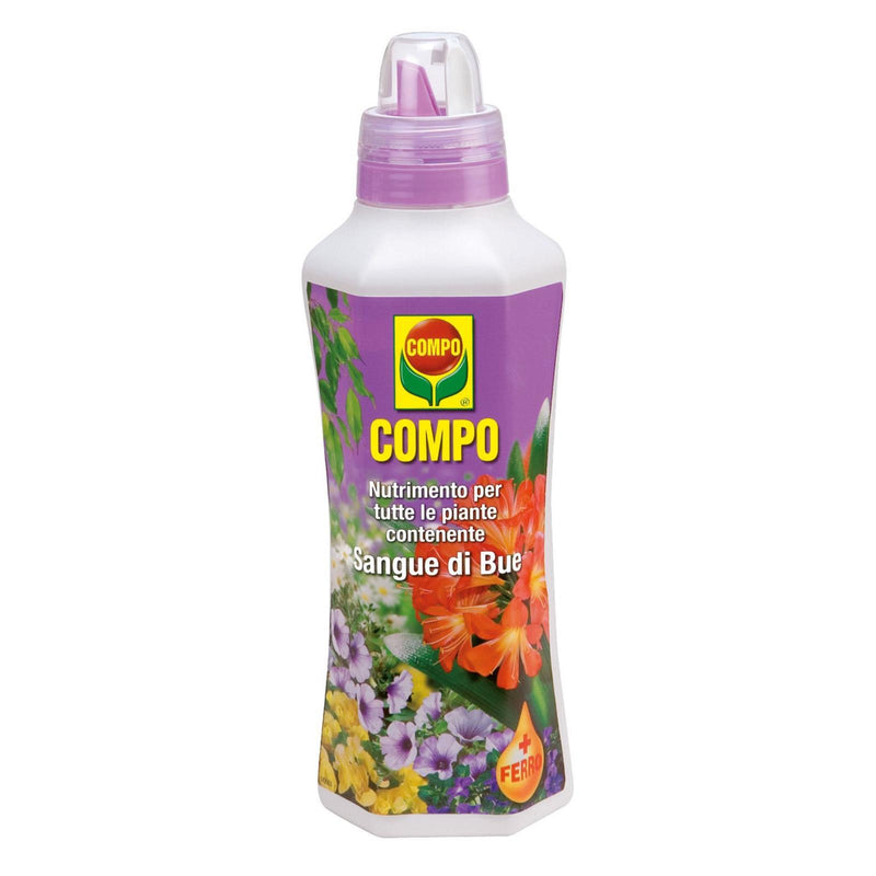 Concime liquido per piante e giardini fertilizzante compo (sangue di bue 1 lt)