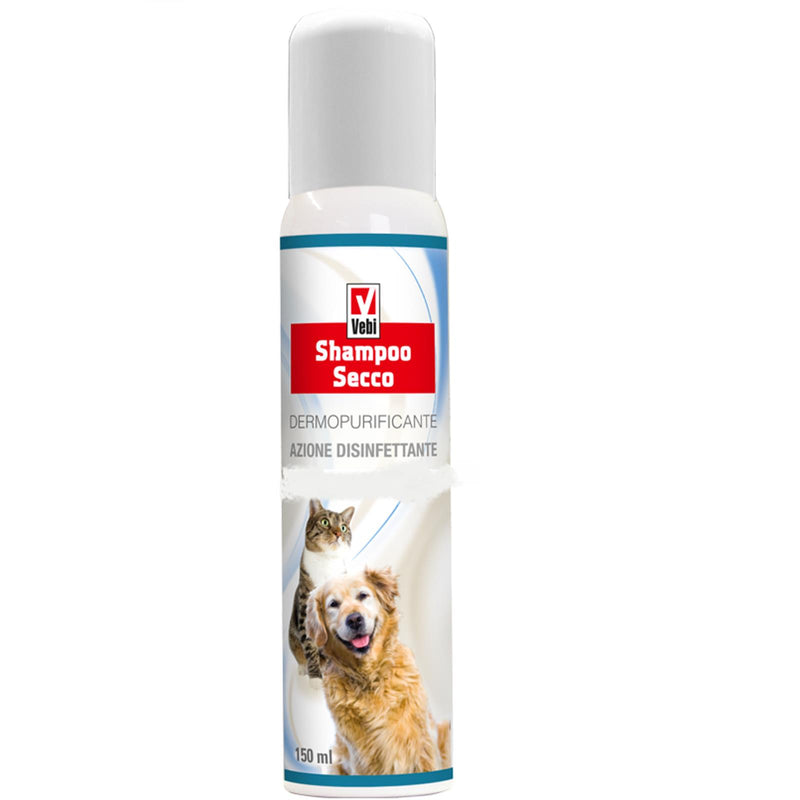 Shampoo a secco 150 ml per cani gatti cuccioli coniglio detergente purificante