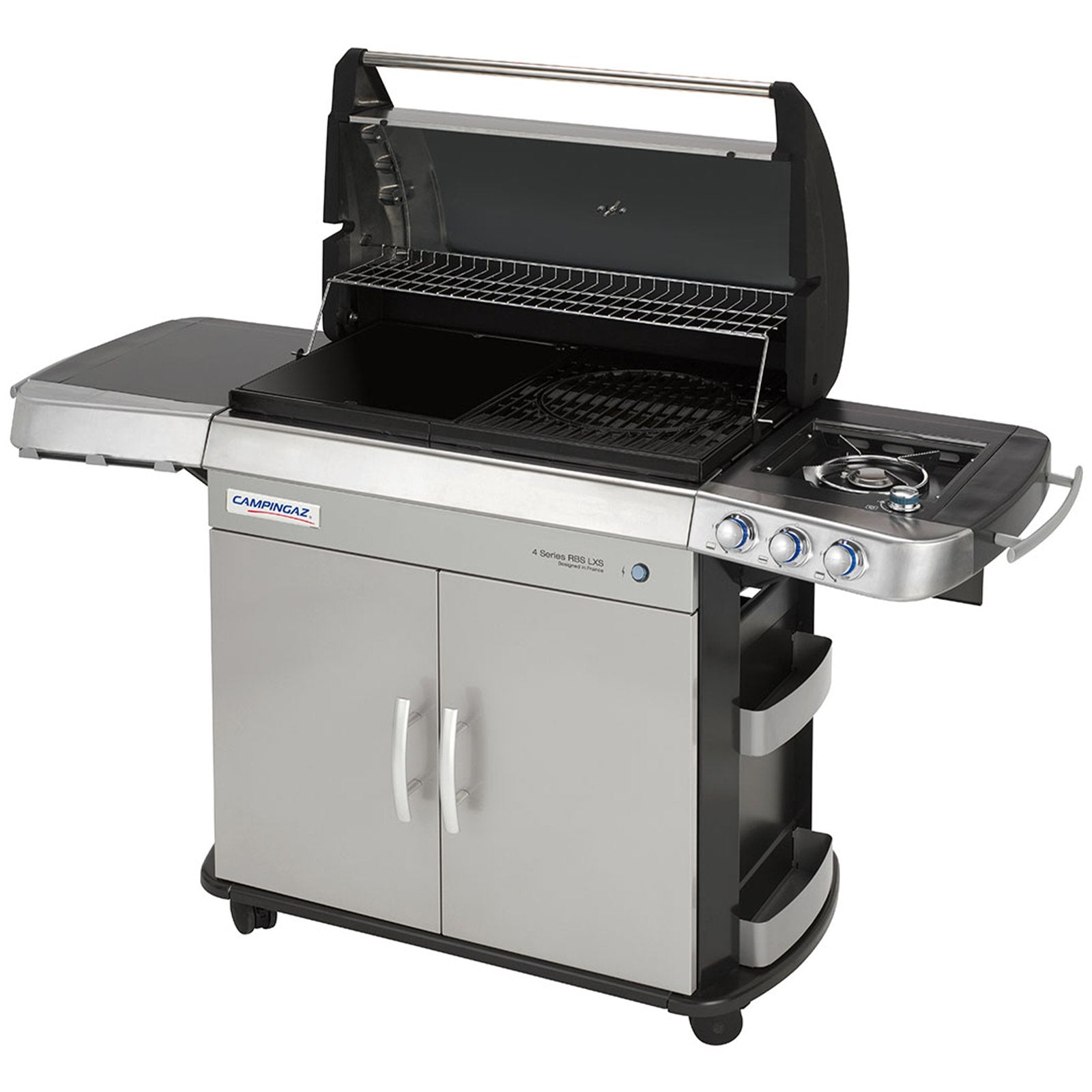 Barbecue griglia "4 Series RBS LXS" 3 bruciatori RBS BBQ con due piani cottura e ruote