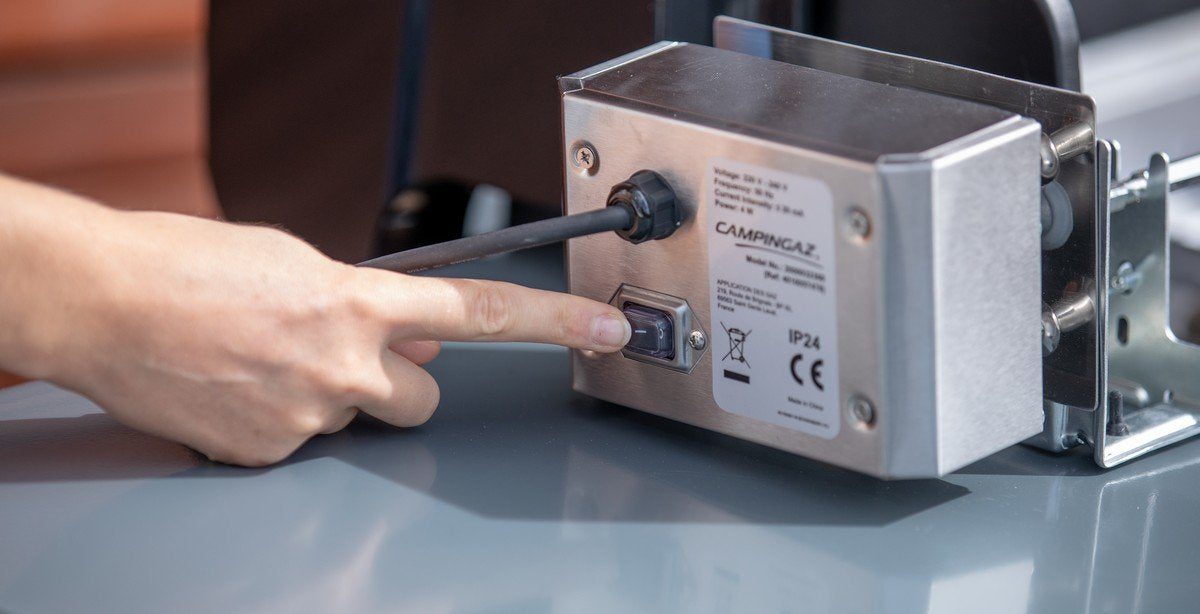 Girarrosto Premium con motore elettrico spiedo e forche per rosticceria