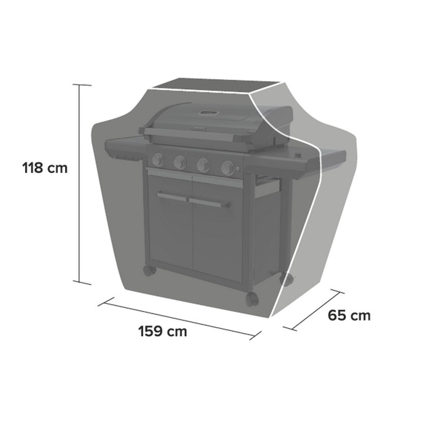 Copri BBQ "Premium" resistente per pioggia condensa e traspirante