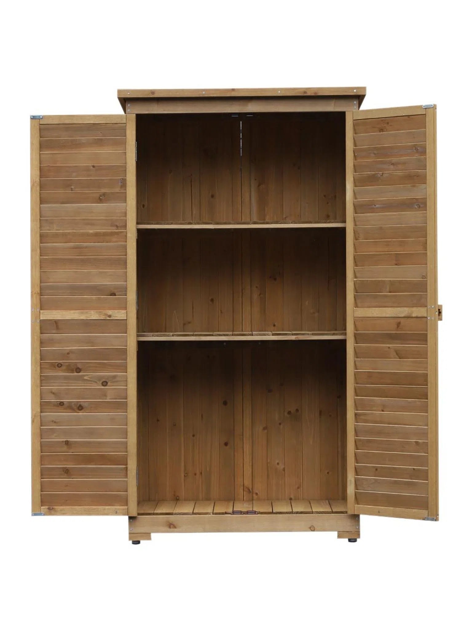 Capanno per attrezzi ed utensili da giardino con 4 scompartimenti in legno di Abete "Made in Italy"
