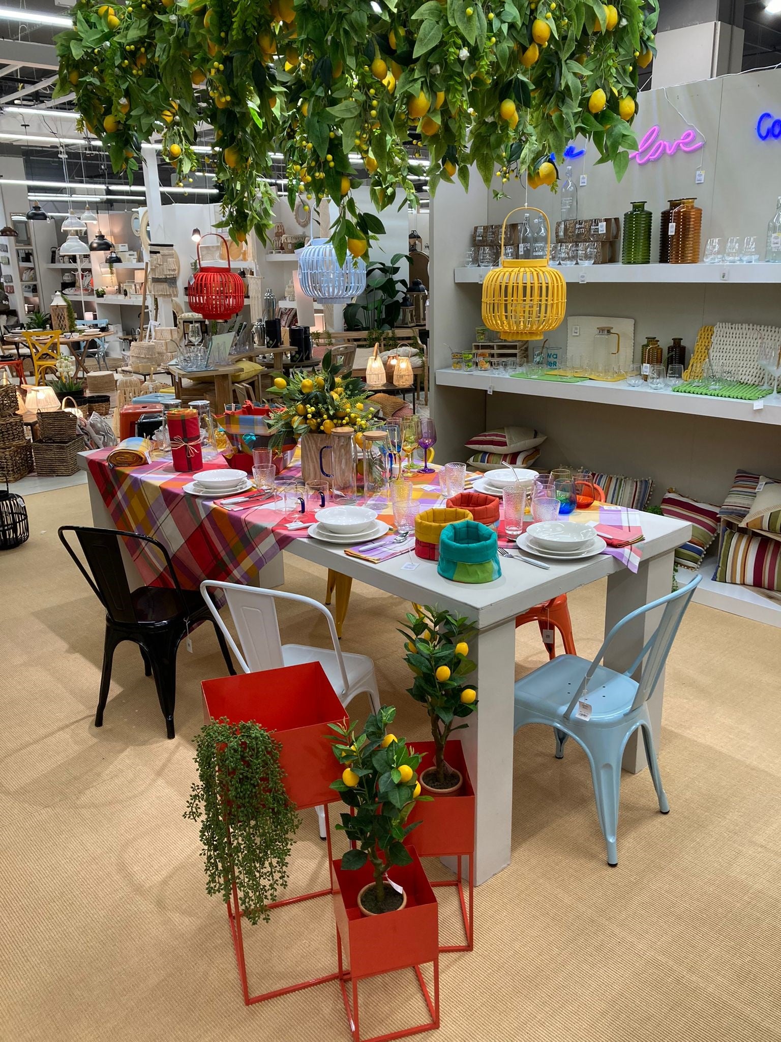 Set 6 cannucce colorate in borosilicato con spazzolino 20cm in confezione regalo