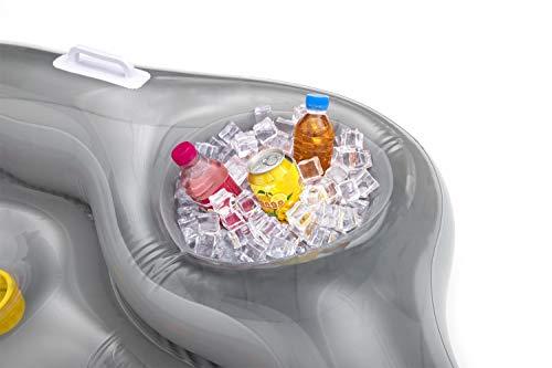 Materassino gonfiabile matrimoniale da mare e piscina con porta ghiaccio 215x178 cm