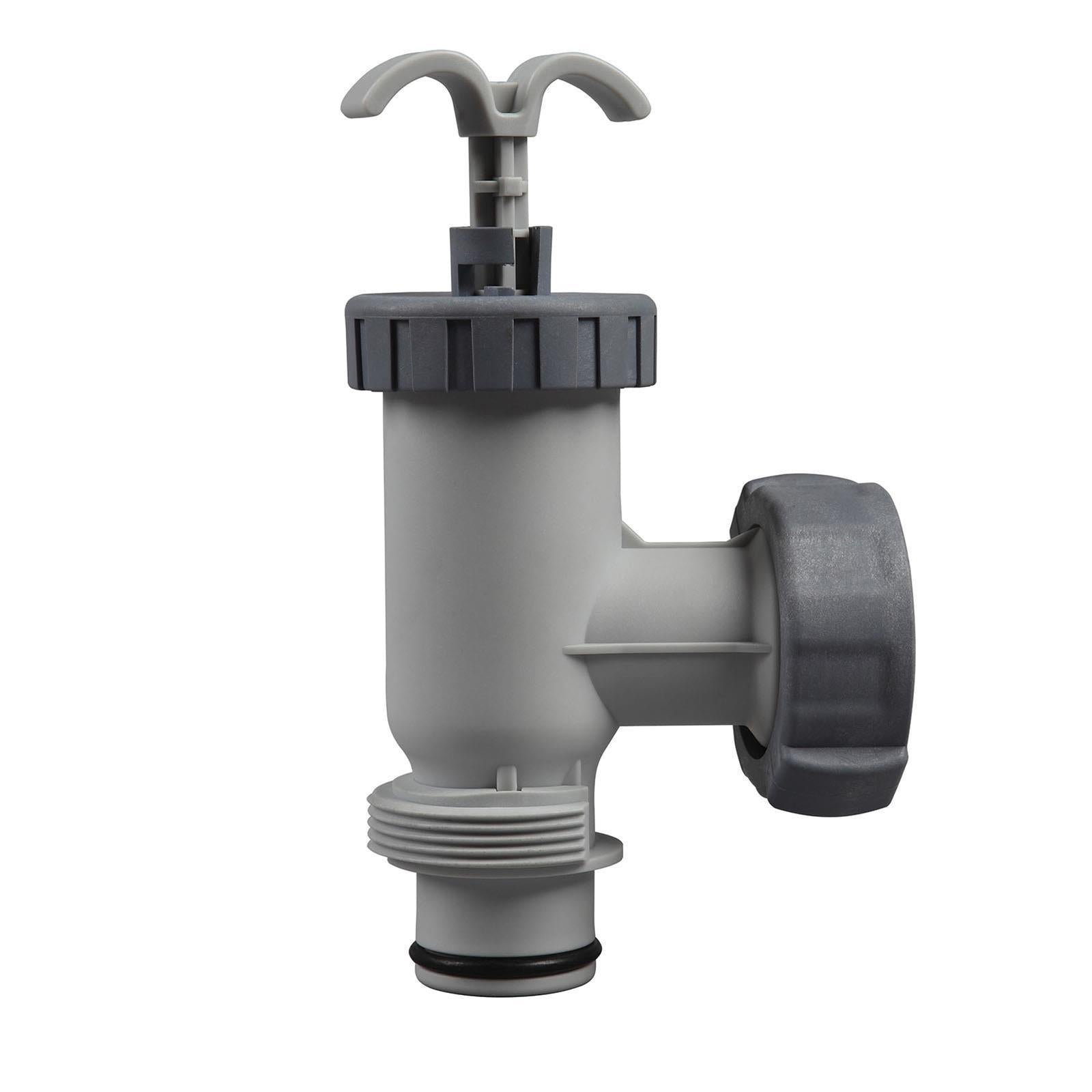 Kit Valvola A Stantuffo E Adattatore Per Tubo Piscina Fuori Terra - Compatibile Con Pompe Filtro A Sabbia Intex E Similari