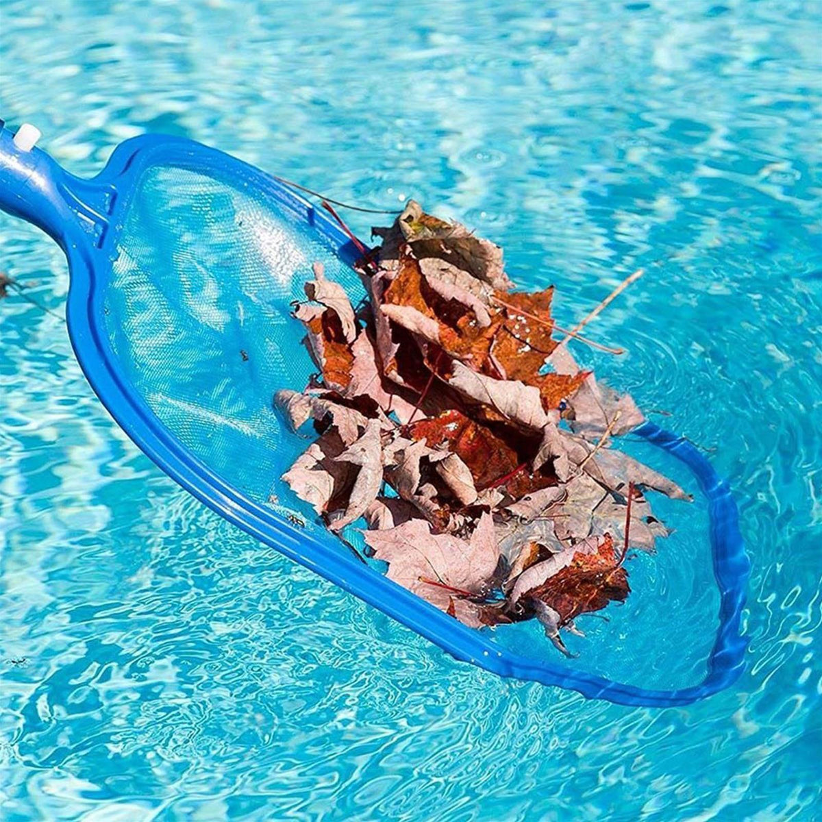 RETINO RETINI SUPERFICIE CON MANICO 150 CM RACCOGLI FOGLIE PVC PISCINA PISCINE MANUTENZIONE PULIZIA