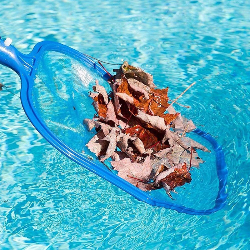 Retino di superficie per piscina con manico 150 cm raccogli foglie pvc –
