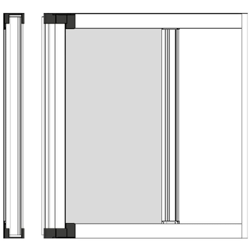 Zanzariera a rullo Laterale per porte e finestre adattabile su misura in kit